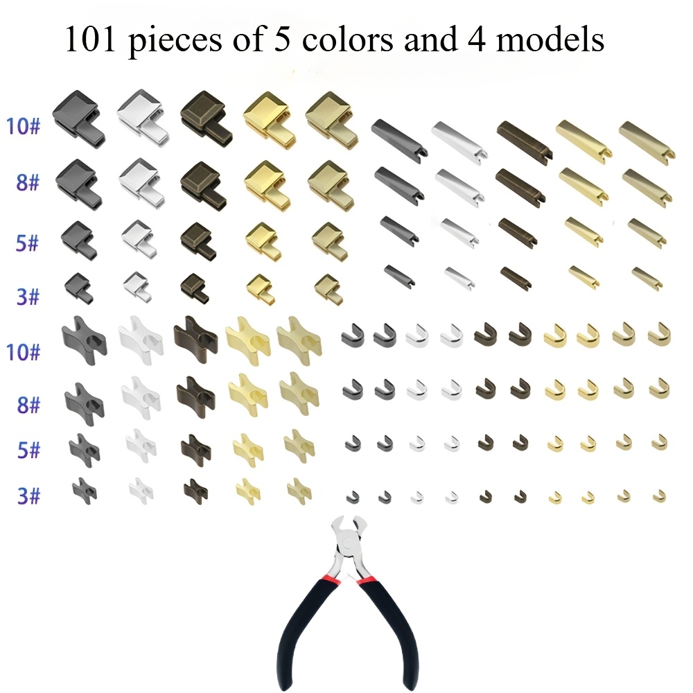 TEMU 101pcs Zipper Repair Tool Kit, Metal Repair Tools, Zipper Installation Pliers, Zipper Repair Tool For Clothes, Jackets, And Jeans