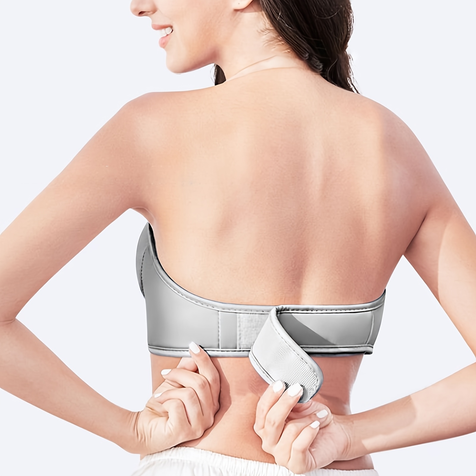 2 vibration massage heads portable breast massager 3 adjustable auto   usb charged gifts for friends or mothers essential for winter gentle massage chest massager breast massager Product details 4