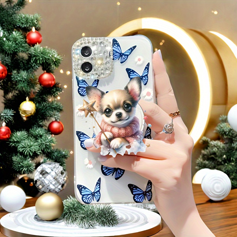 

1pc Adorable Dog Phone Holder To , , .