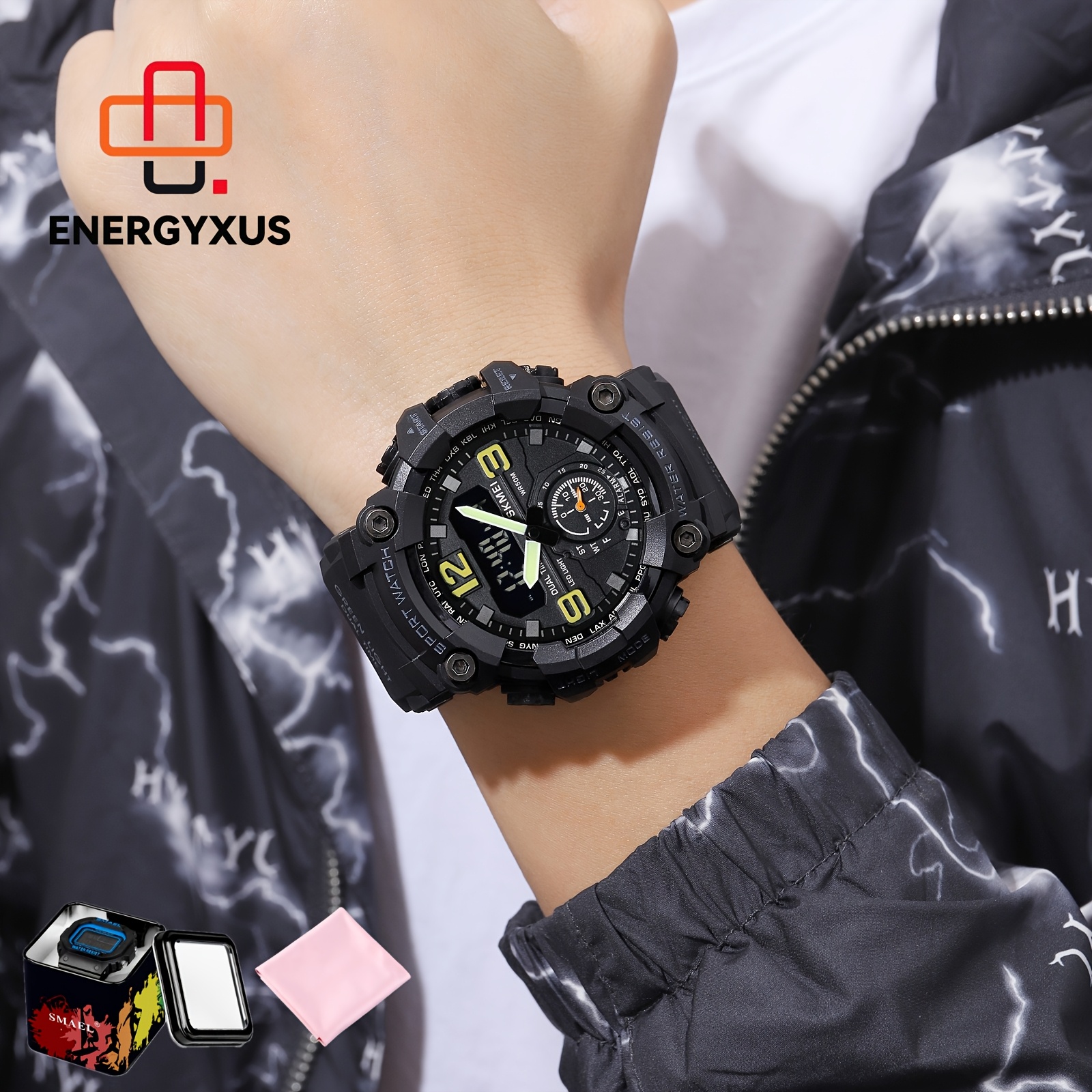 TEMU Sports Men's Watches, Fashion Men's Chronograph Watches, Mountaineering Essential Watches, Fashion Men's Watches, Men's Casual Watches,