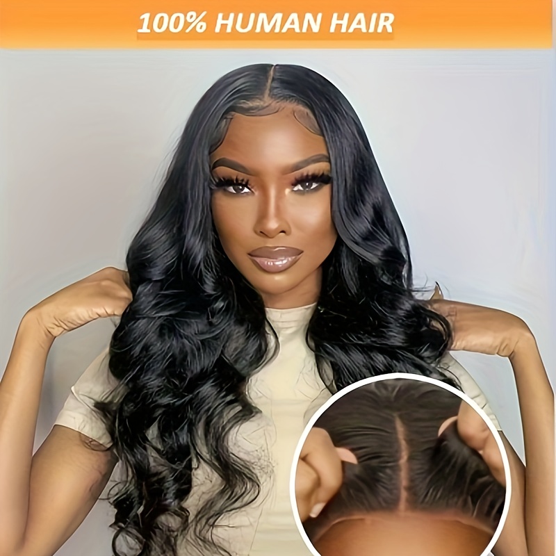 Glueless Wig Human Hair Ready To Preplucked Wigs Brazilian Body Wave HD Lace 5x5 Closure Human Hair Wig 130