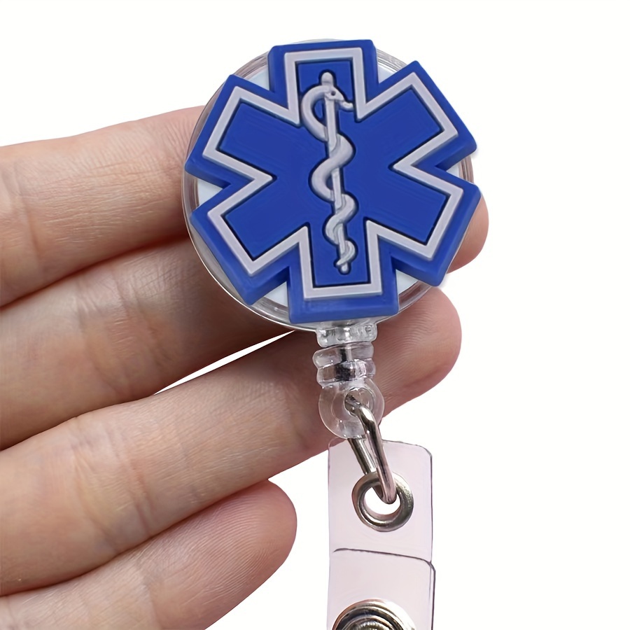 Medical Id Badge Clips - Pvc Material, Steel Hardware, Perfect For Nurses And
