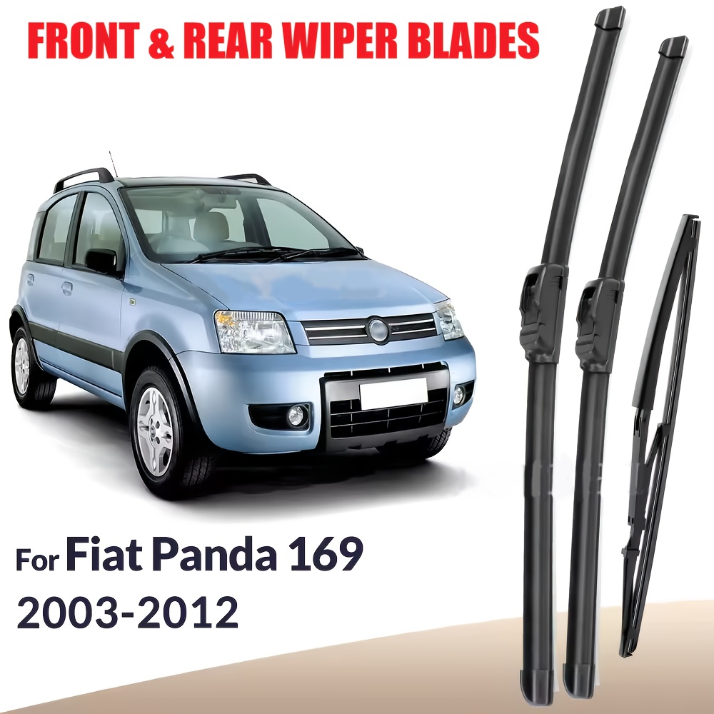 Per Fiat Panda 169 2003-2012 2004 2005 2006 2007 Parabrezza Tergicristallo Anteriore Posteriore 55.88cm+40.64cm+33.02cm
