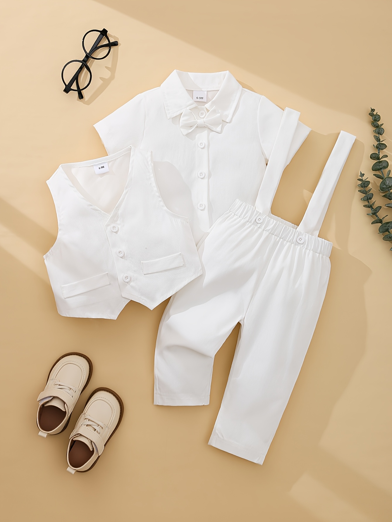 3pcs boys suit set new summer style turned collar single Temu