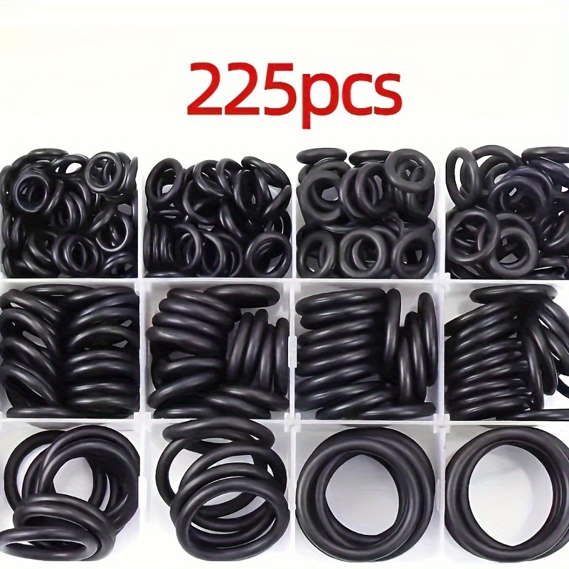 

225pcs -ring Kit - Oil-resistant, 18 Sizes For Seals In Plumbing, Automotive & Machinery