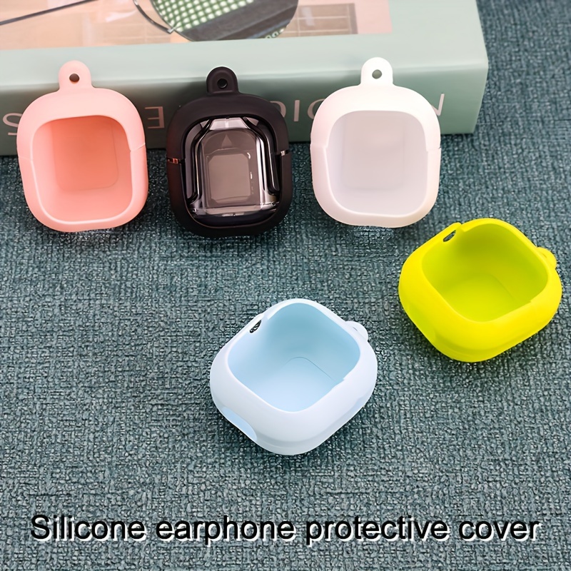 

Silicone Earphone Protective Case With Lanyard Design, Easy To Carry, In Multiple Colors, Silicone Material, Protects Earphones From Damage, Earphone Accessories