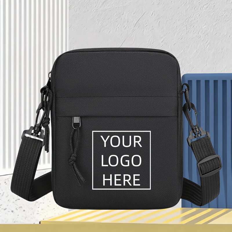 TEMU Sac Bandoulière Personnalisable, Sac à Une Épaule Unisexe, Disponible en Plusieurs Couleurs, Sac à Bandoulière Simple et Décontracté pour