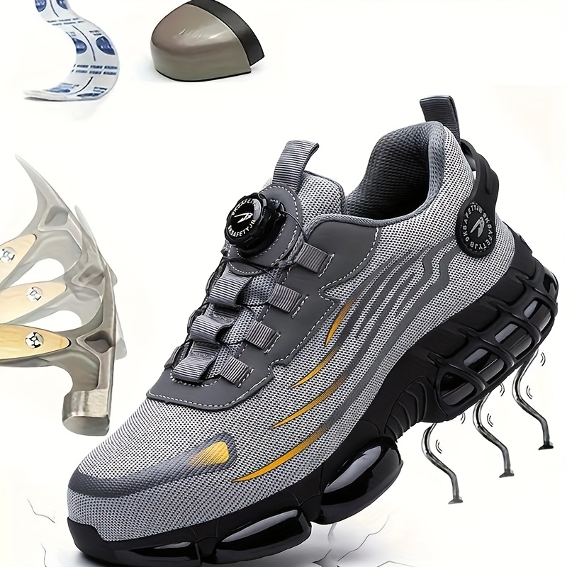 steel toe safety shoes men women lightweight breathable Temu
