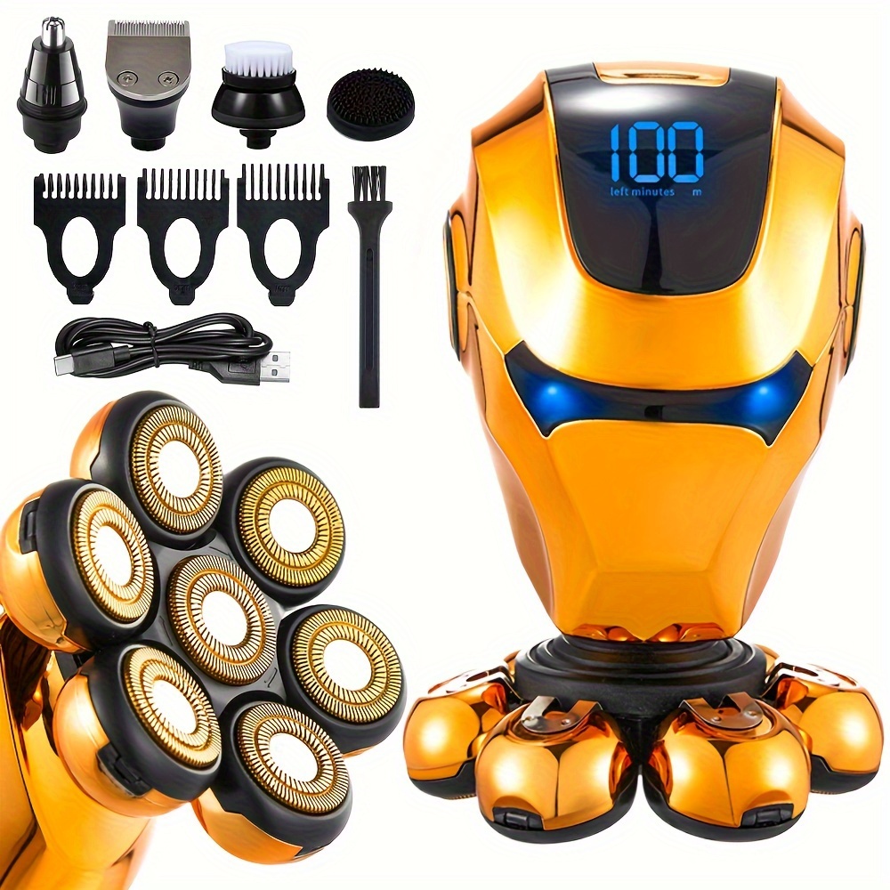 

Electric Head Shaver For Bald Men, , Rotary Blades, Cordless Rechargeable Grooming Machine, Gifts For Men, Father's Day Gift