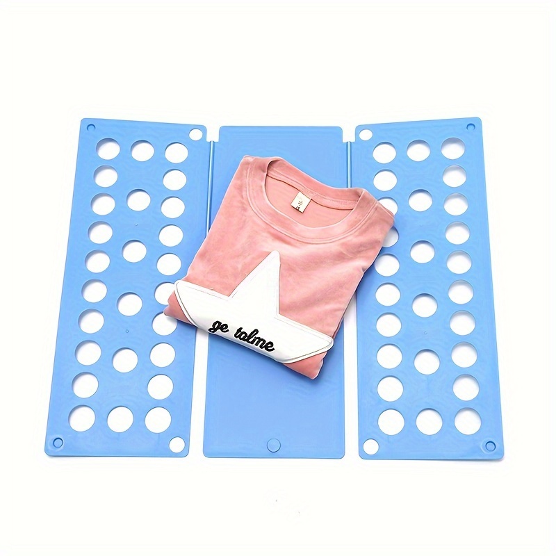 

1pc Plastic Clothes Folding Board, Durable Plastic Laundry Folder, T-shirt Document Organizer, Efficient Quick Folding