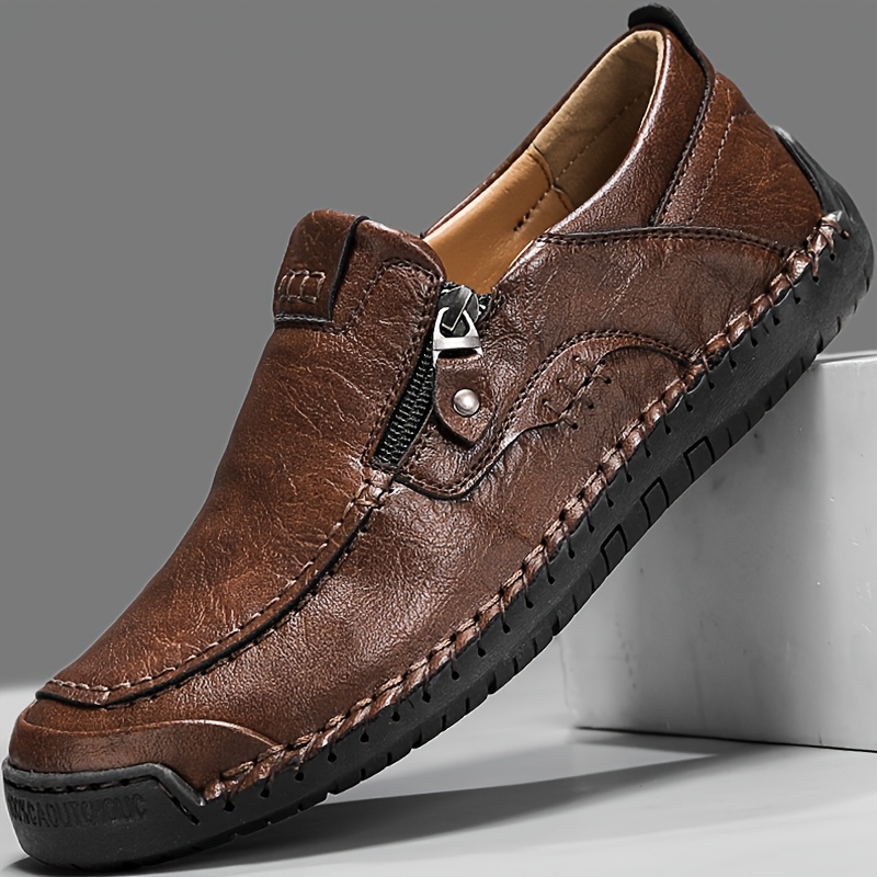 TEMU Mocasines para hombre, zapatos casuales para hombre, zapatos de barco para hombre, hechos a , talla de hombre, formal, otoño, invierno