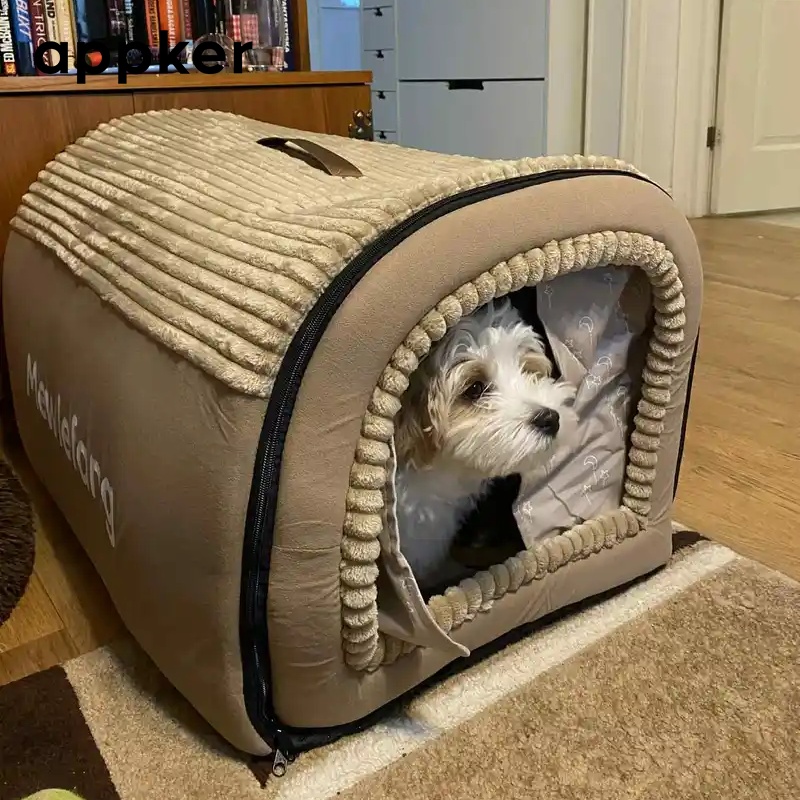 TEMU Appker Large Pet House, Extra Large Space, Soft And Comfortable, Multi-functional, Suitable For , Pet Bed, Dog House, Cat Hole, -one, Warm,