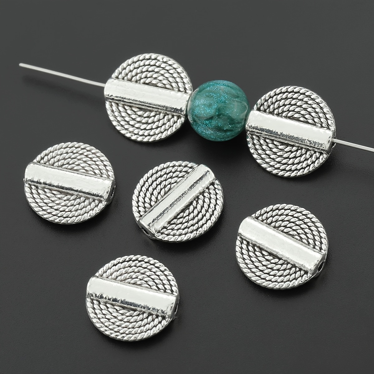 20pcs Vintage Alloy Cloud-Shaped Spacer Beads for DIY Projects