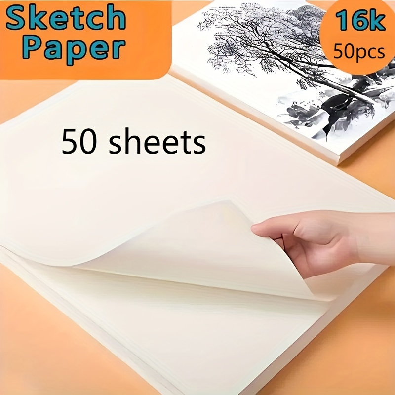 TEMU 50 Sheets For Anime And Art - Drawing Pad, 16k - Size, ,