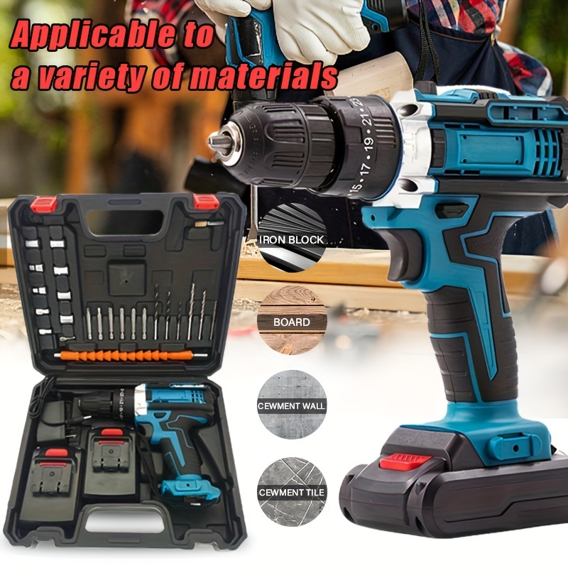 

21v Max And , - , Tool Kit 1 Battery ( Batteries) And Charger, 24pcs Accessories And Tool Bag For & Tasks, 25