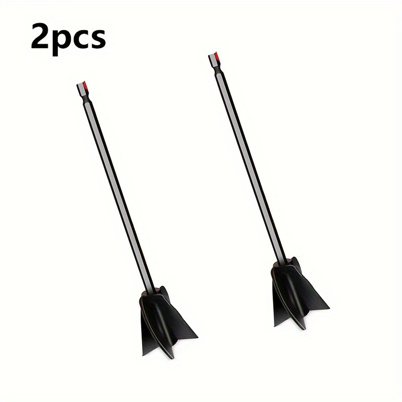 Mixer Drill Attachment, Epoxy Resin Stirrer Paddle With Standard Hex Shank And Four-blade Spiral Design For Efficient Mixing, Compatible With Drills