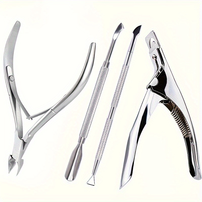 

Steel Nail Clippers Set, /pedicure U-shaped Nipper, , Pusher & Remover