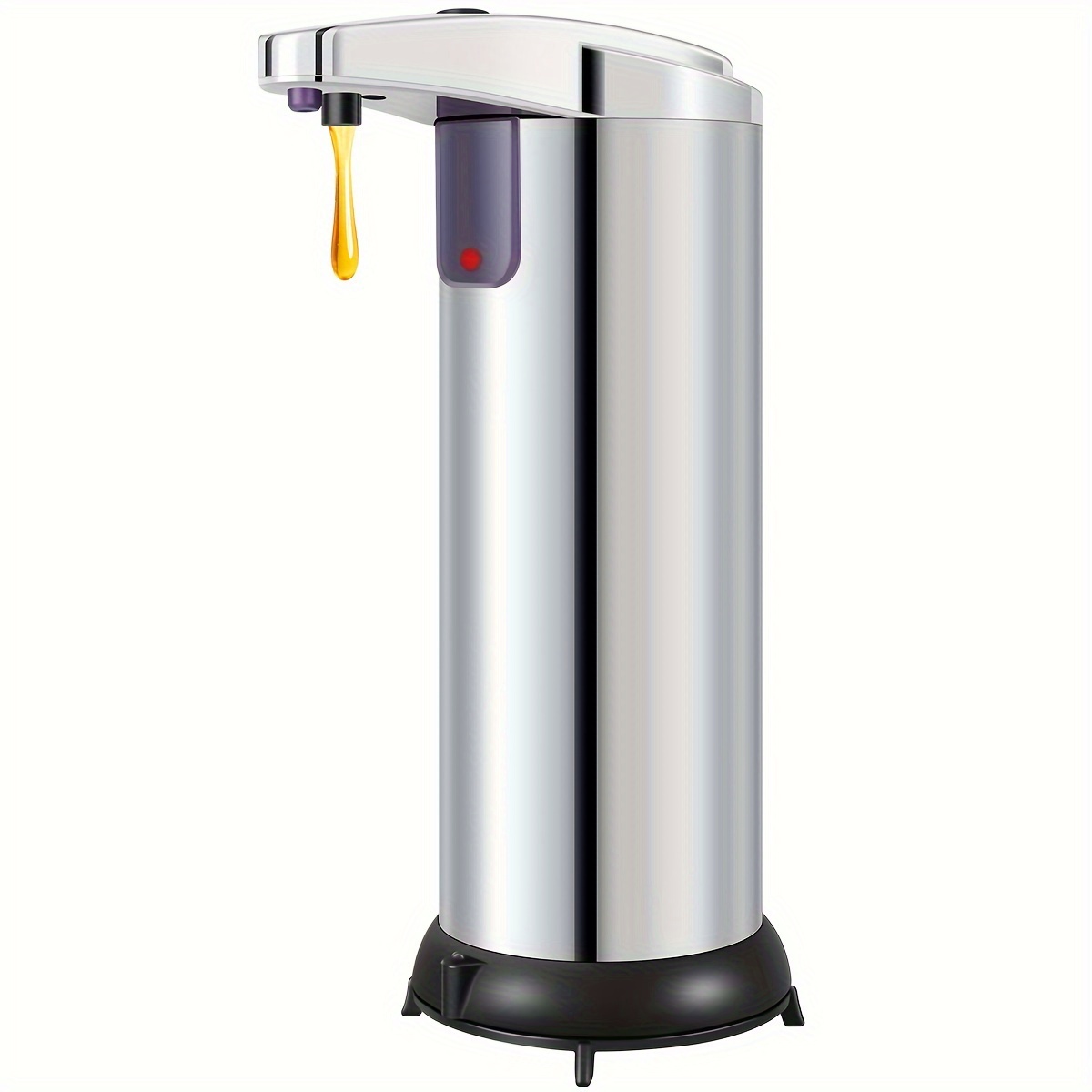 

Willstar 280ml/9.56oz Self-moving Soap Dispenser 3 Adjustable Level Touchless Hand Soap Dispenser Motion Sensor Sanitizer Dispenser Stainless Steel Body With Waterproof Base For Bathroom