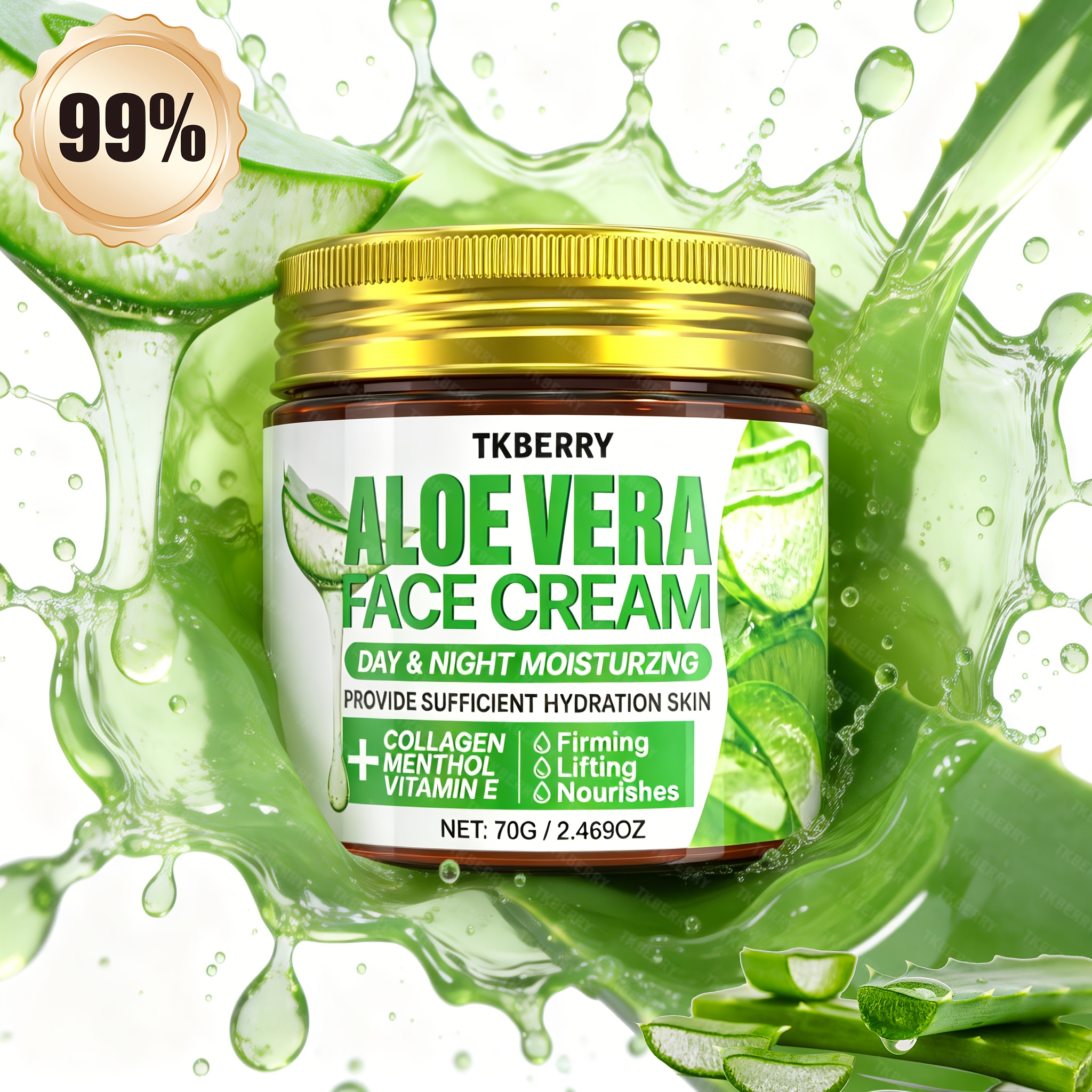 98 aloe vera face cream face moisturizer hyaluronic acid - Temu