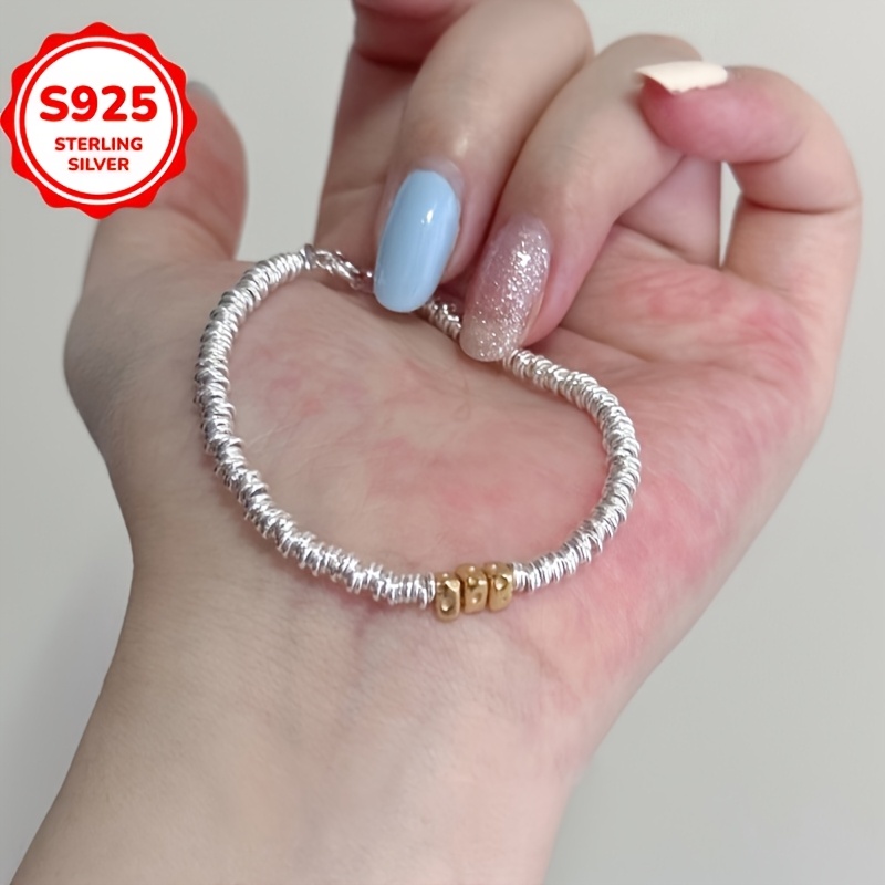 925 Hypoallergenic Vintage Irregular Chain Bracelet — Gift for Her
