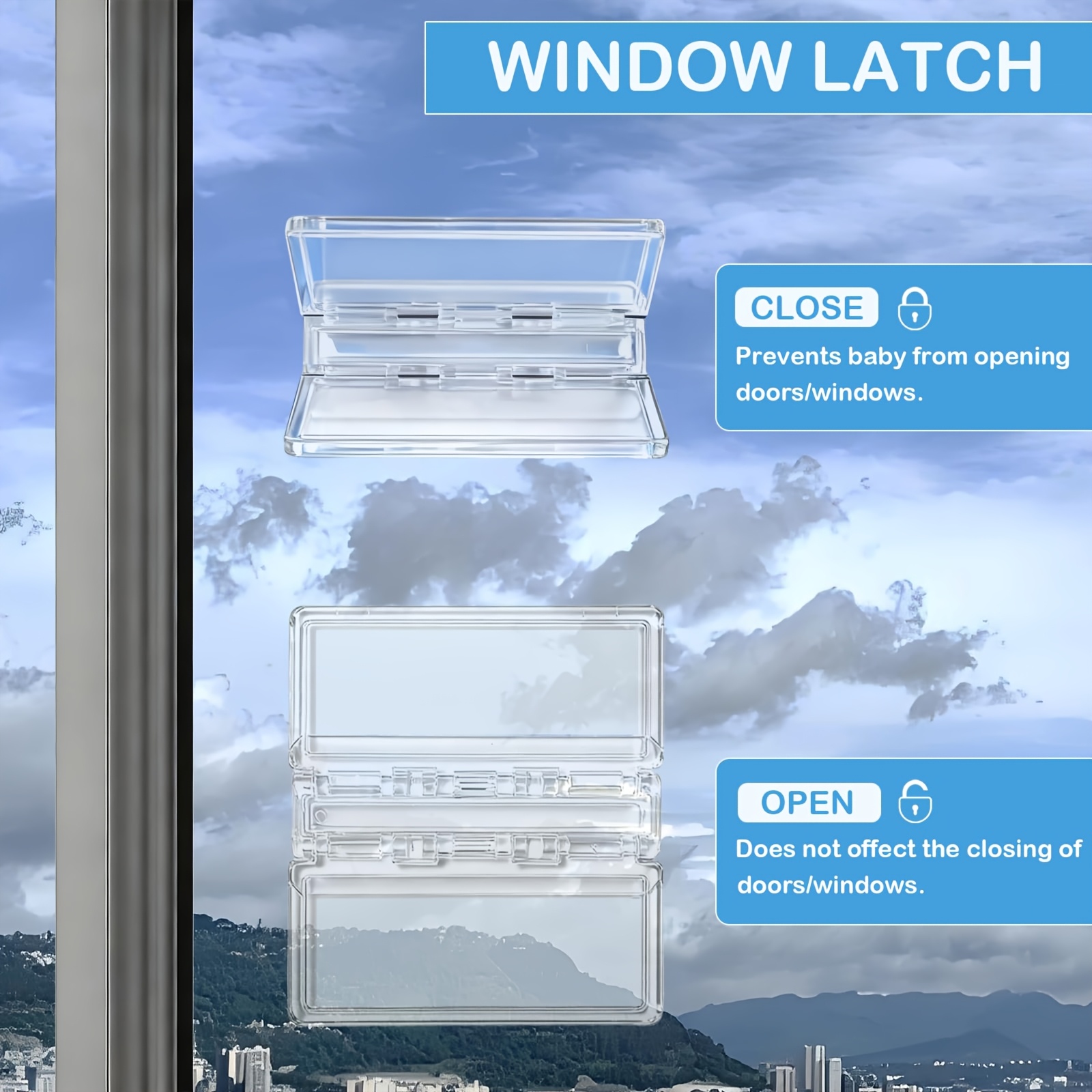 Sliding Door Lock for Glass Doors & Windows, Easy Installation