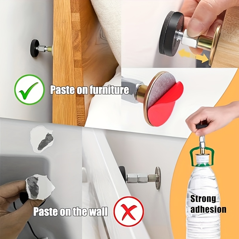 2pcs bed frame anti     threaded adjustable headboard fixer extendable support stabilizer to prevent squeaking suitable for room walls bedsides and tables size range 25mm to 82mm Product details 7