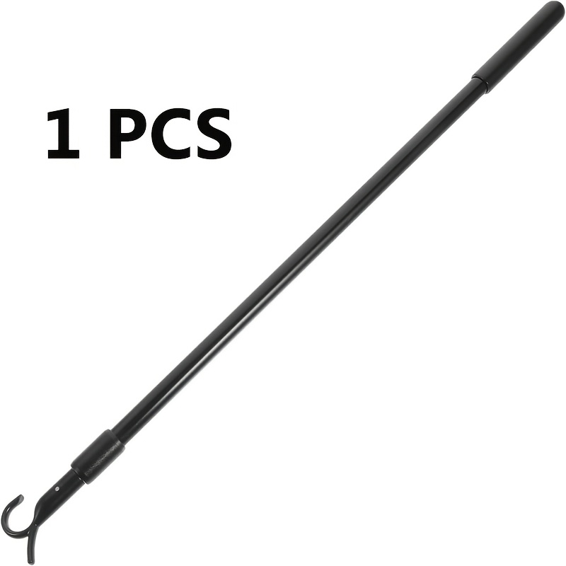 TEMU Barre de rideau, barre de store, barre de remplacement pour stores verticaux muraux (avec crochet), barre de réglage de rideau et quincaillerie,