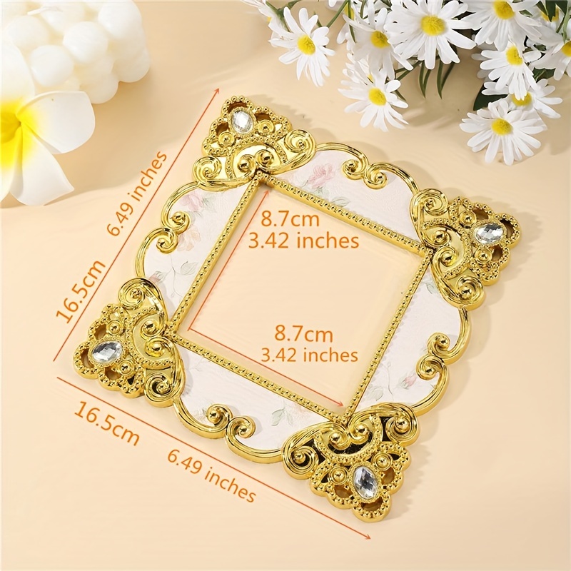 1pc Elegant Golden Switch Sticker, Suitable For Decorating And Dust-proof Light Switch Panels, Switch Protective Cover