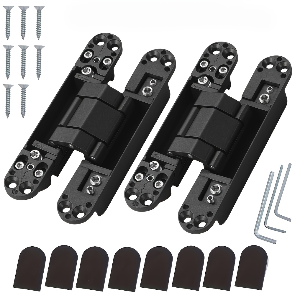 three dimensional adjustable cross hinge hidden concealed hinge invisible door fold