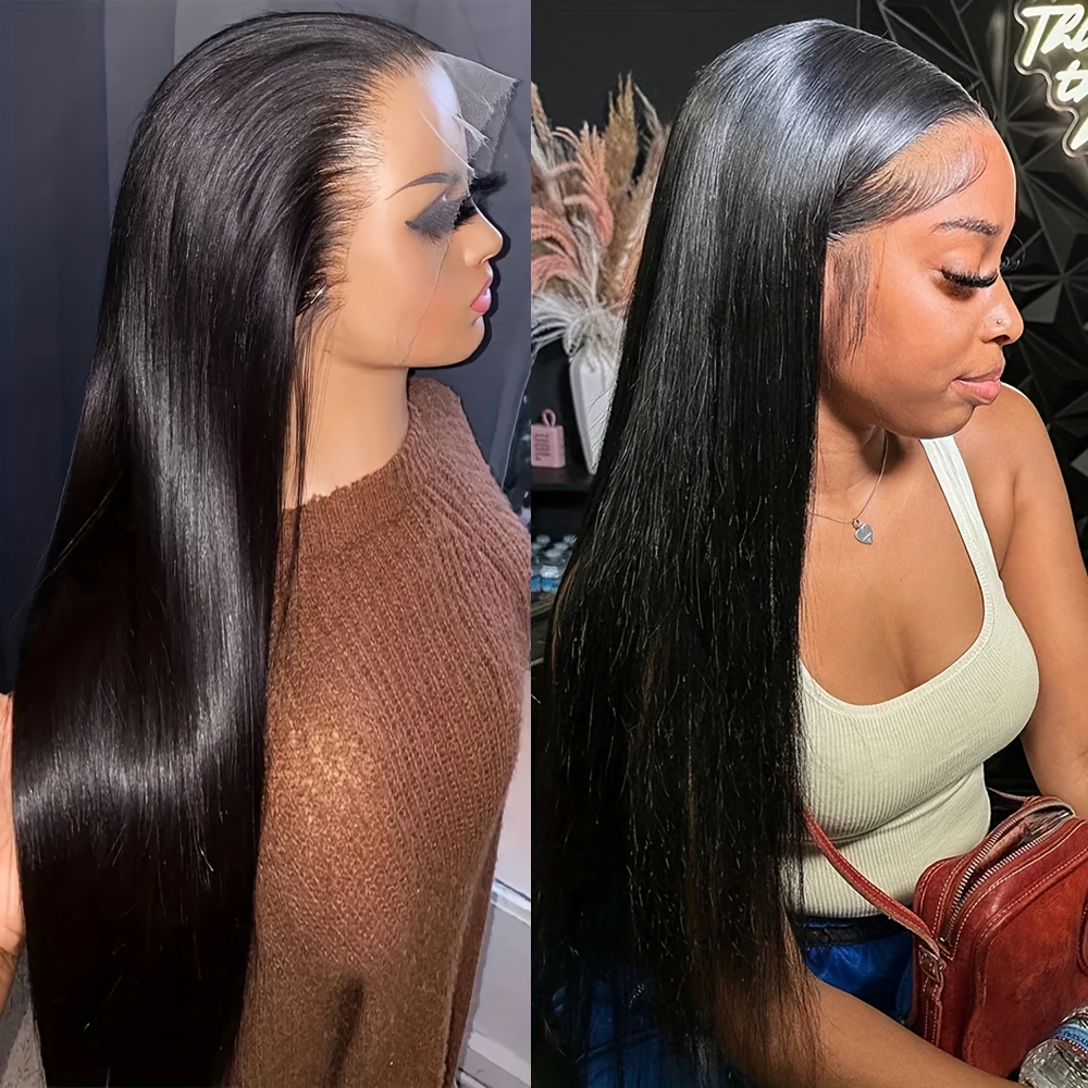 250 density 30 32 34 36 inch lace front wig straight human 