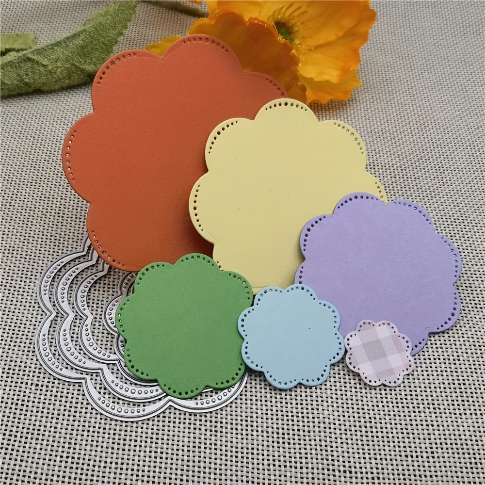 

1pc 2024 Metal Cutting Die Stencil, Flower Cutting Die For Paper Card Making Scrapbooking Diy Cards Photo Album Craft Decorations