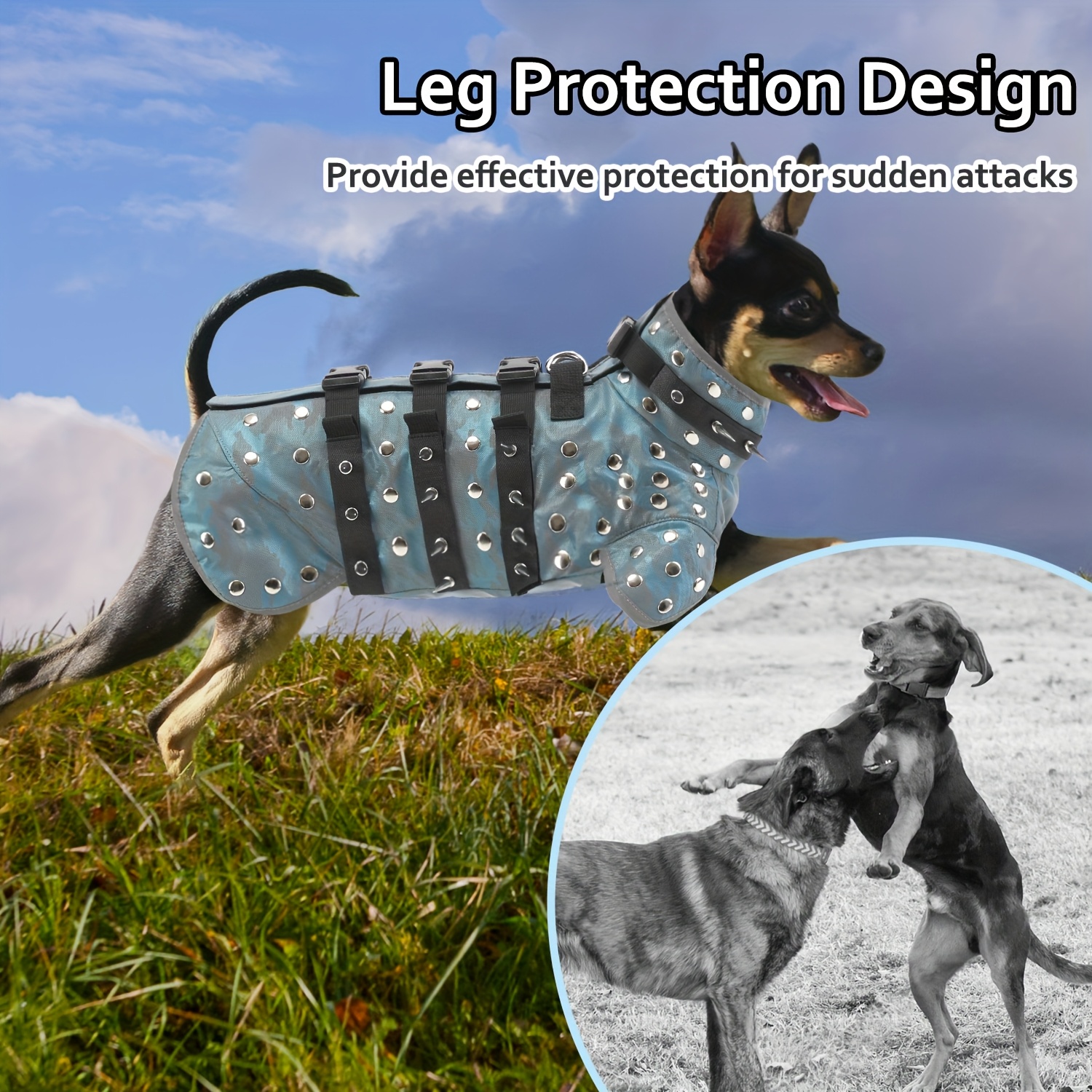 pet coyote vest adjustable size reflective stripes small Temu