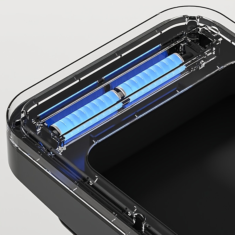 2pcs Black Black Bathroom Trash Cans with Lid, Smart Electric Narrow Garbage Bin, Touchless Automatic Motion Sensor Small Slim Garbage Can, for Bedroom Office Kitchen, for Kitchen, Bathroom, Bedroom, Laundry, Office, Rv, Motion Sensor Trash Cans