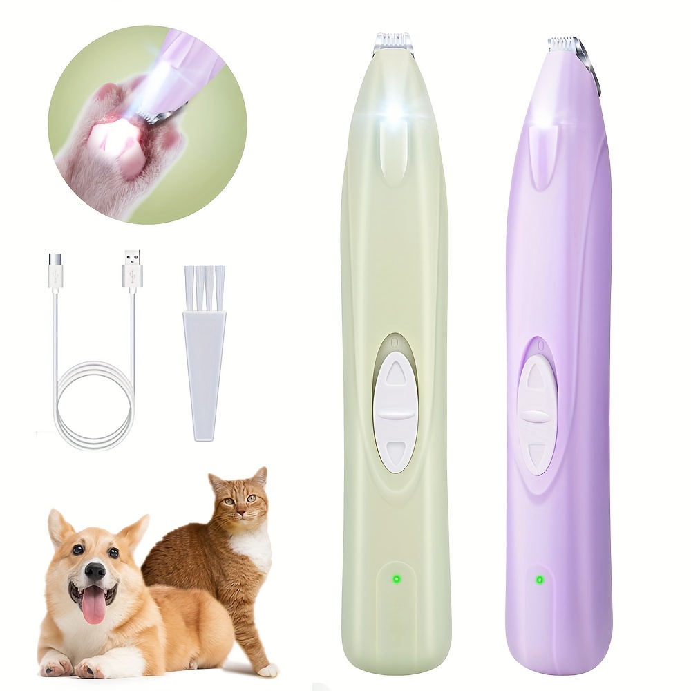 

Dog Paw Trimmer With Light Rechargeable Dog Hair Trimmer For Pet Paw Eye Face Rump For Dog Grooming Clippers Trimming Supply