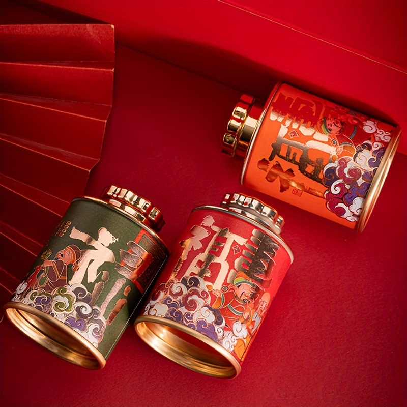small tea canister mini tea tin paper canister souvenir gift canister small tea sealed canister jar packaging box gift box   empty box