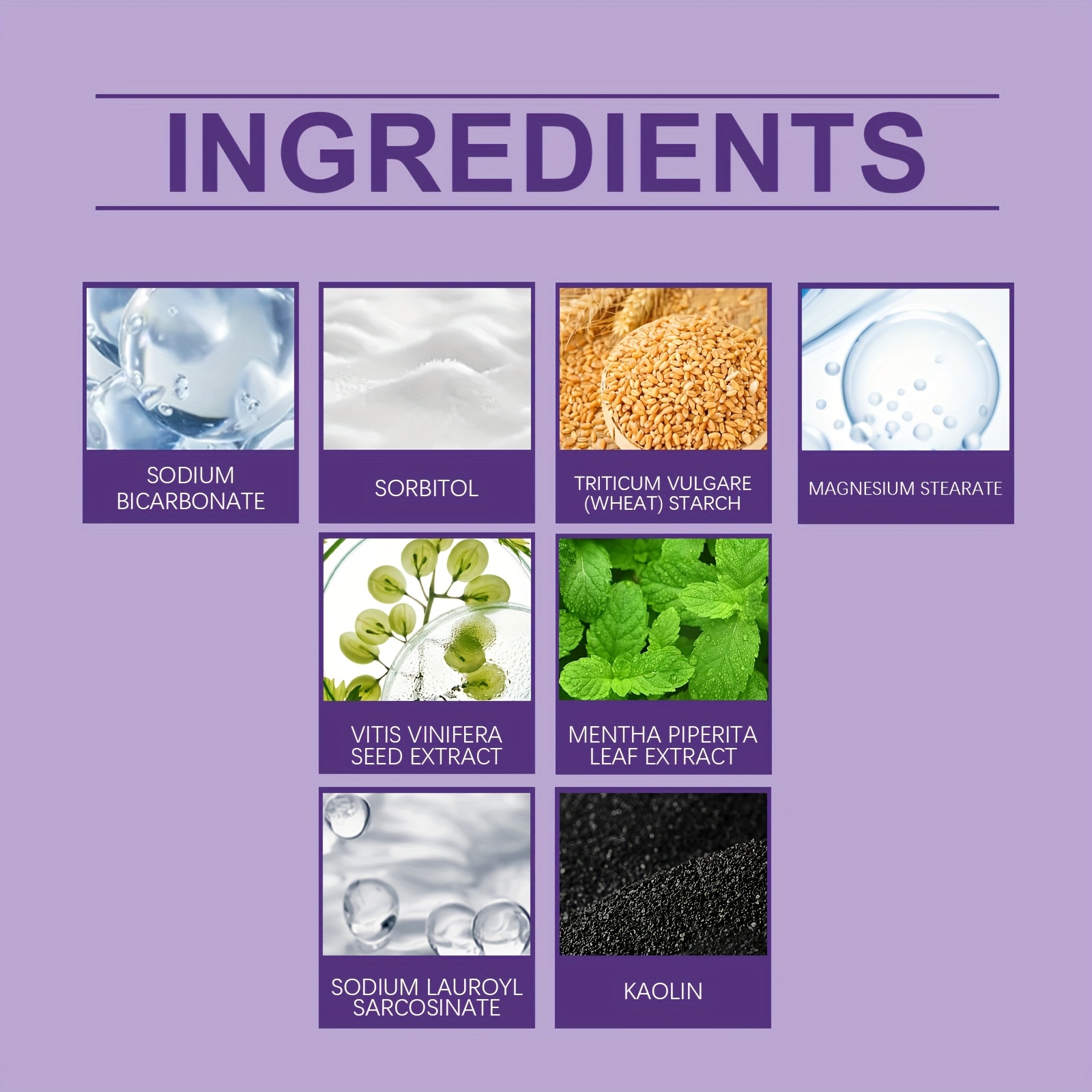 50g Purple Tooth Powder: Gentle Care for Teeth Cleaning, Fresh Breath Protection and Oral Hygiene