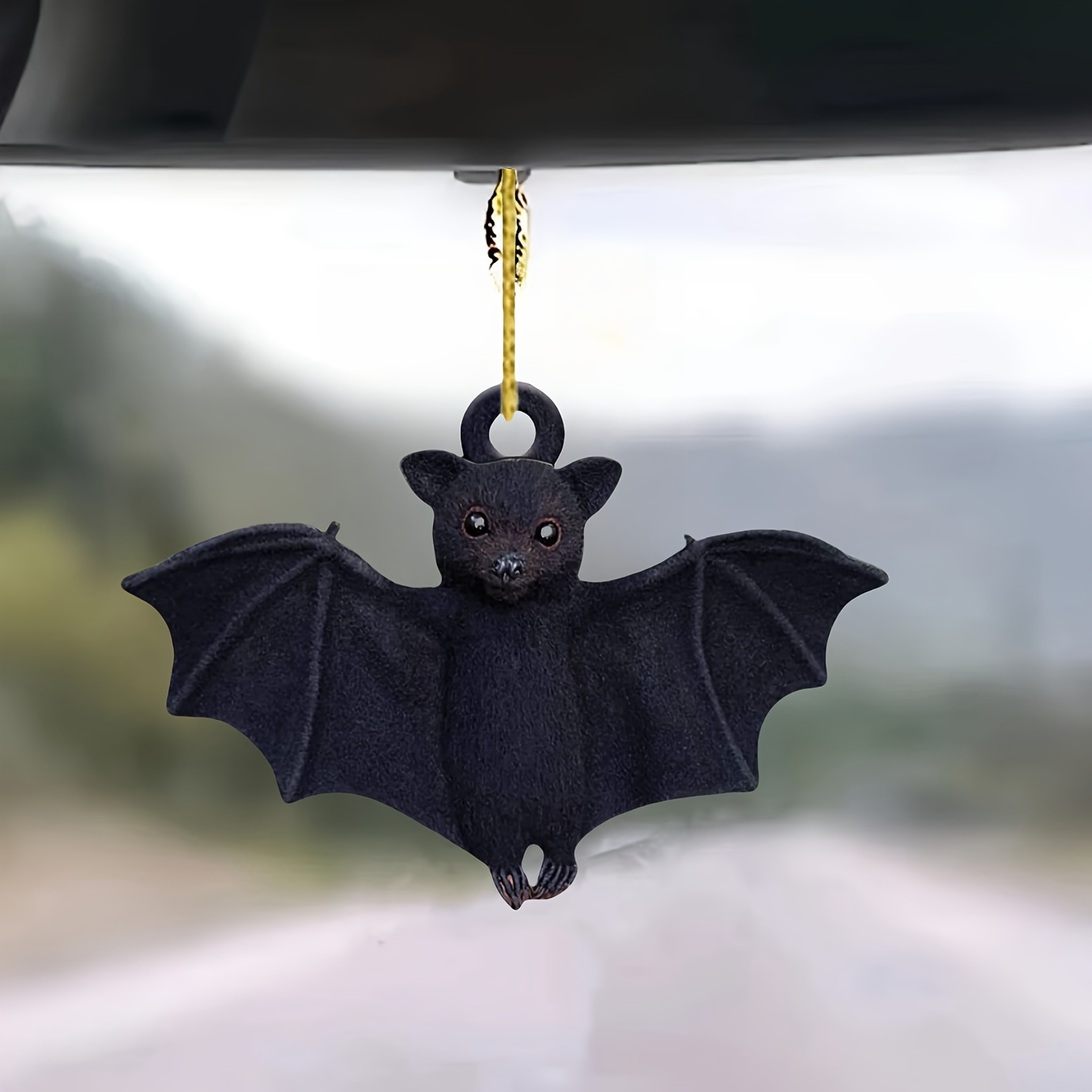 

2d Acrylic Bat Ornament: 8cm, 0.37cm/0.14in, Car Mirror Hanger, Home Garden, Bag, Phone, Bedroom Decoration, Holiday Décor