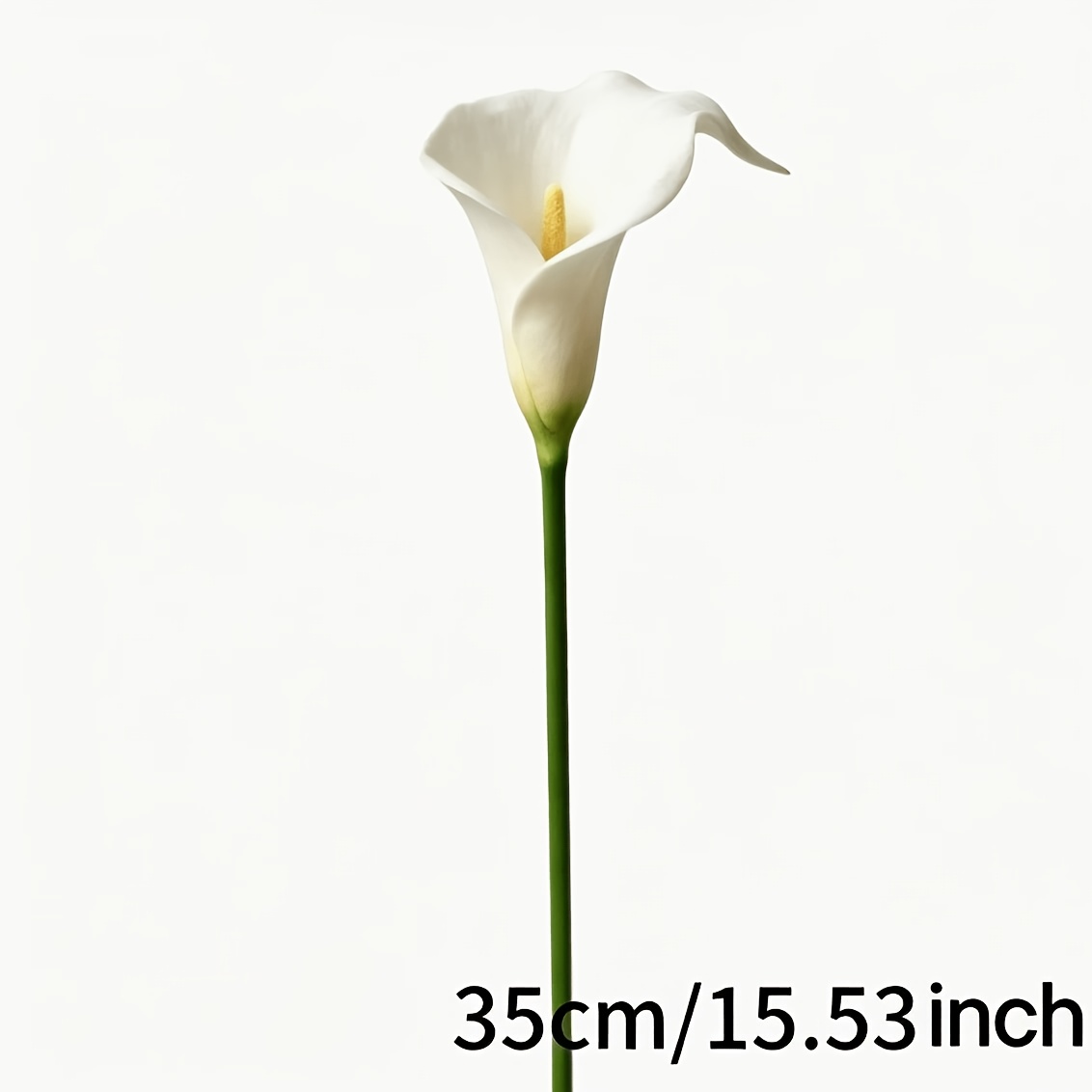 TEMU 11 piezas de flores artificiales de cala - Realistas, adecuadas para de boda, decoración del hogar y , de mesa de plástico para , Día de la ,