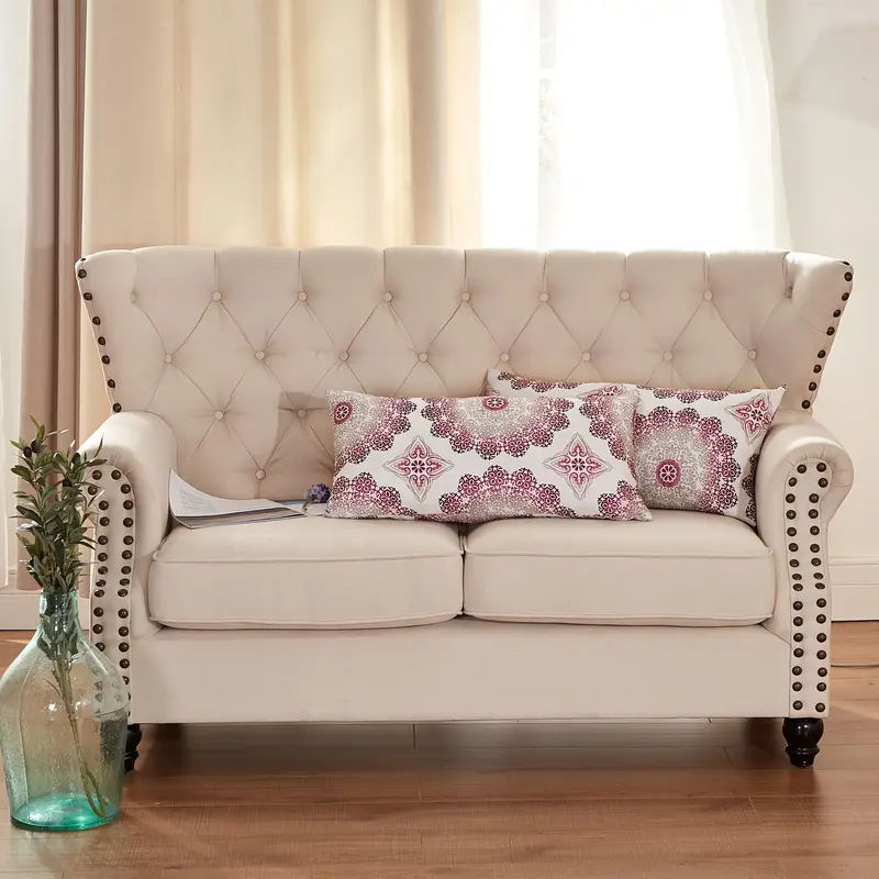 2pcs printed soft decorative throw pillow covers set with double sided no insert stylish cushion cover for sofa couch chair living room bedroom decor Product details 9