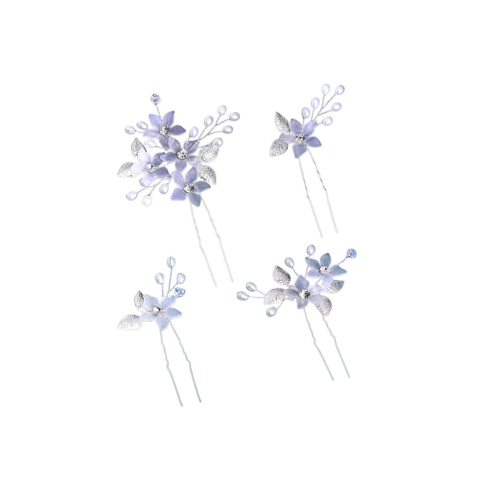 4pcs Bridal Wedding Hair Accessories Headpiece Set