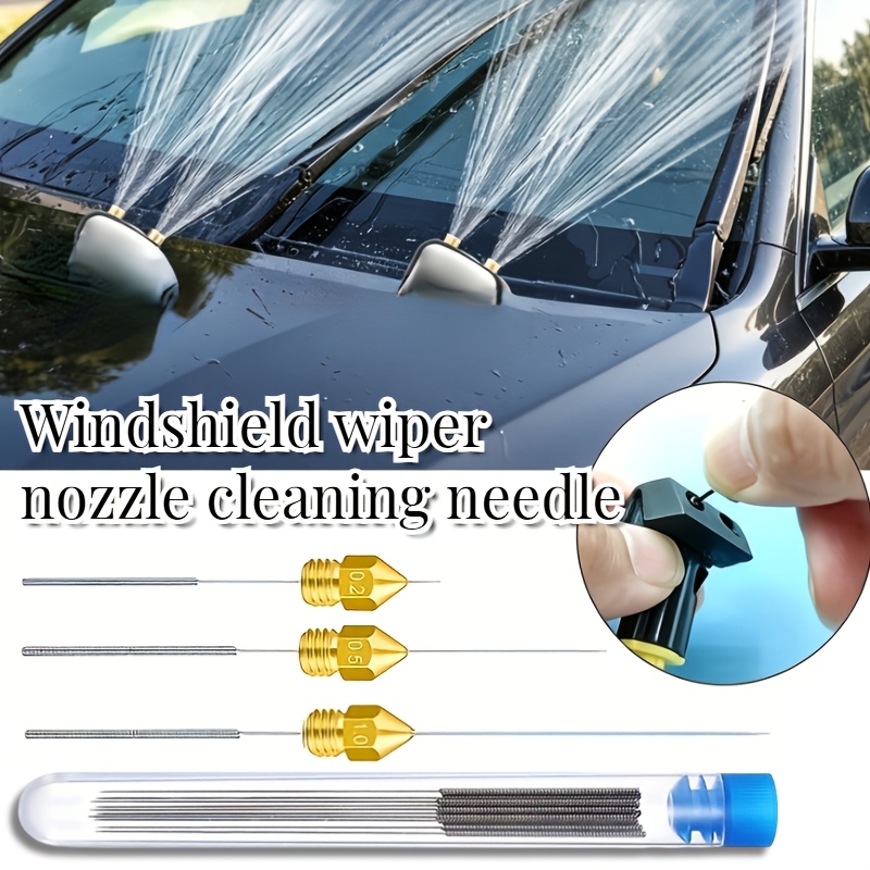 10pcs stainless steel wiper nozzle cleaning kit unclogs car windows and 3d printer nozzles gas stove vents windshield wipers and shower head needles car wiper blades and accessories car replacement parts windshield wiper nozzles