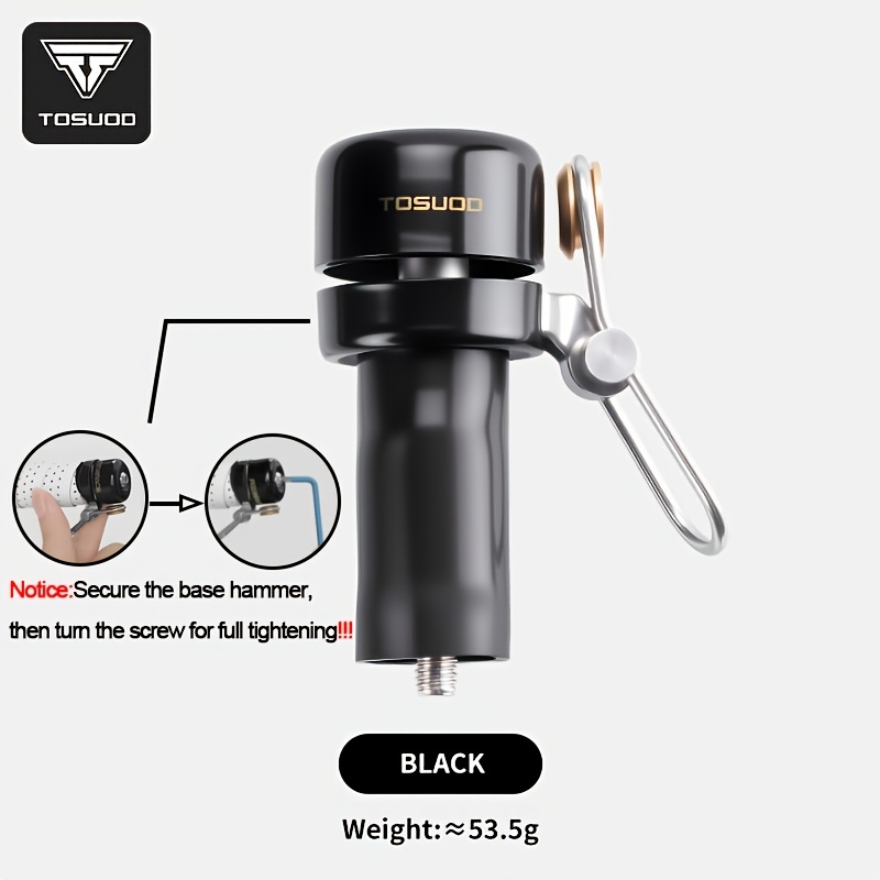 Tosuod Bicycle Bell Highway Bicycle Handlebars Bell Bent Handlebars Horns Warning Bell Riding Cycling Bike Accessories
