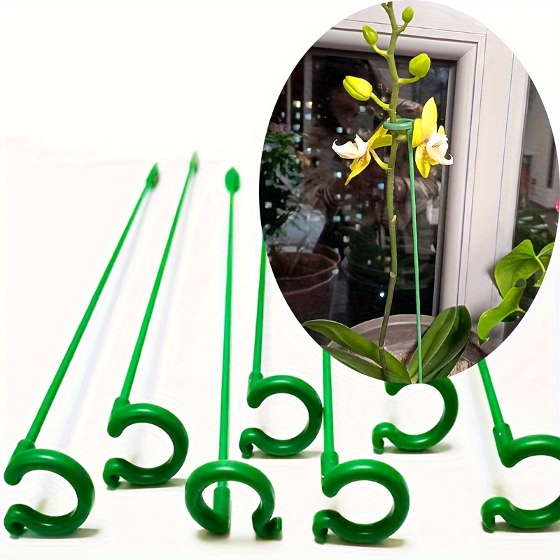 

10pcs, Plant Support Rod, Plant Potted Flower Protector, Fixing Butterfly Orchids To Prevent Tilting, Used For Home Gardening 10.62inch*0.59inch*1.42inch