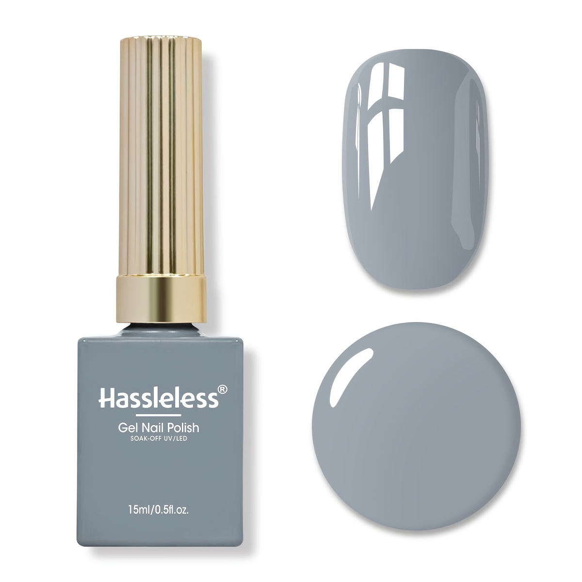 TEMU 1pc Gel Nail Polish 15ml Bow Glass Bottle | Gift, Shiny Bright, Strengthening, Soak Off, , Long Lasting Up To , Chip Resistant, Suitable For Led