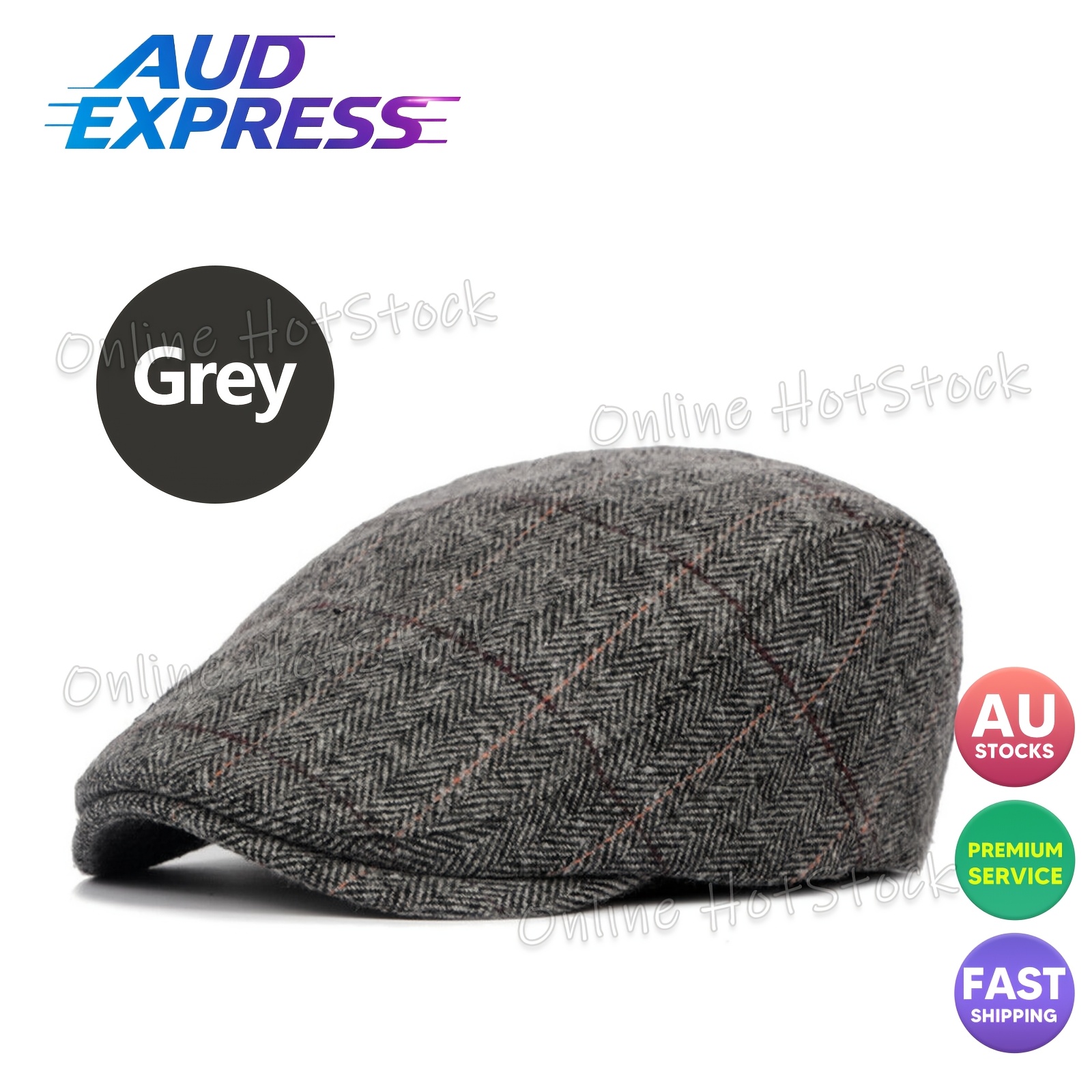 TEMU Mens Beret Flat Duckbill Golf Driving Ivy Hat Newsboy