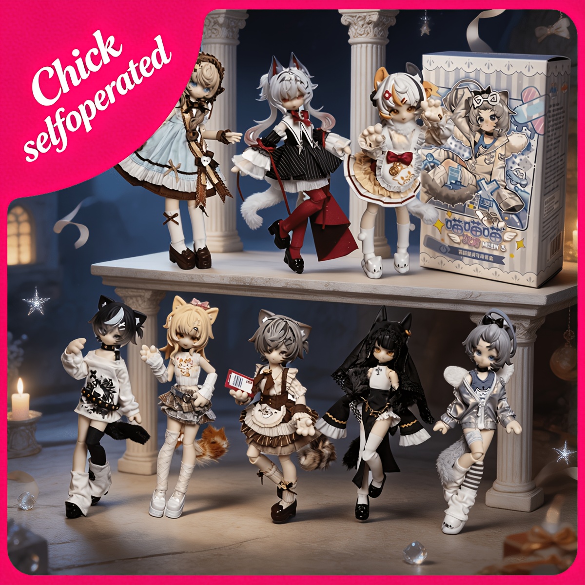 anime doll figures sold on Temu United States