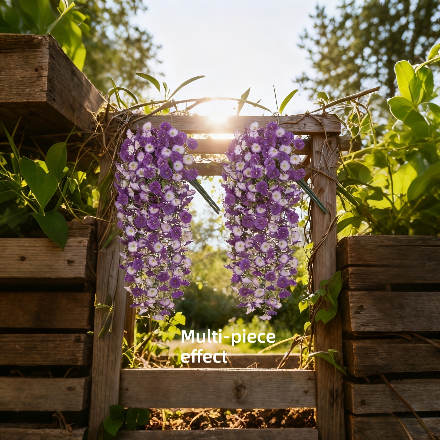4 Artificial Flowers Hanging Vines - No Maintenance Fake Plants For Indoor And Outdoor Decor, Easter, Valentine's Day And Other Party Decorations - Hanging Vines, Plant Design (artificial )