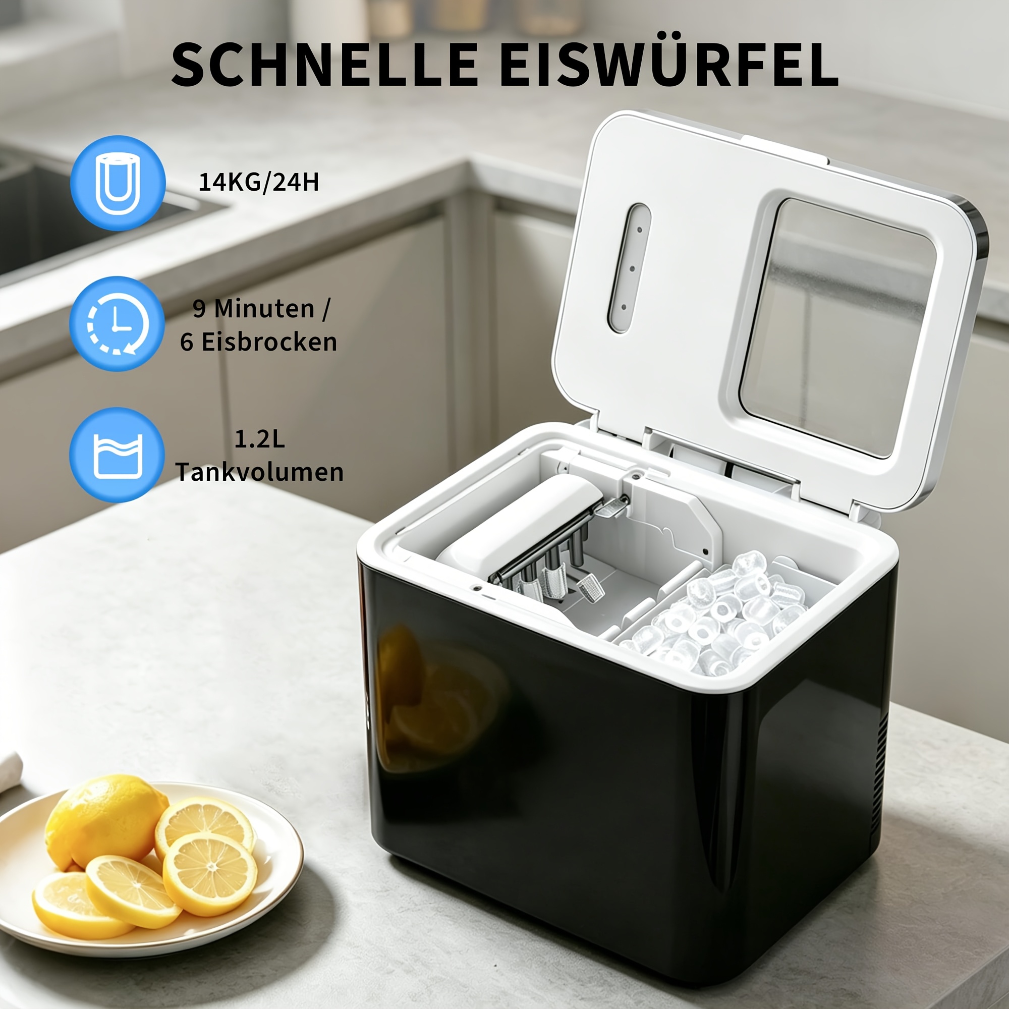 eiswürfelmaschine zuhause kleine eiswürfelmaschine