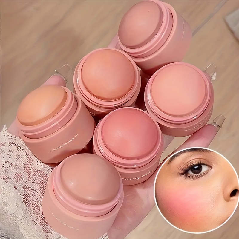 

6 Colors Of Blush Ball Peach Pink Blush Matte Appearance Quick Application For Anyone To Lift The Complexion And Leave Skin Looking Translucent And Flawless