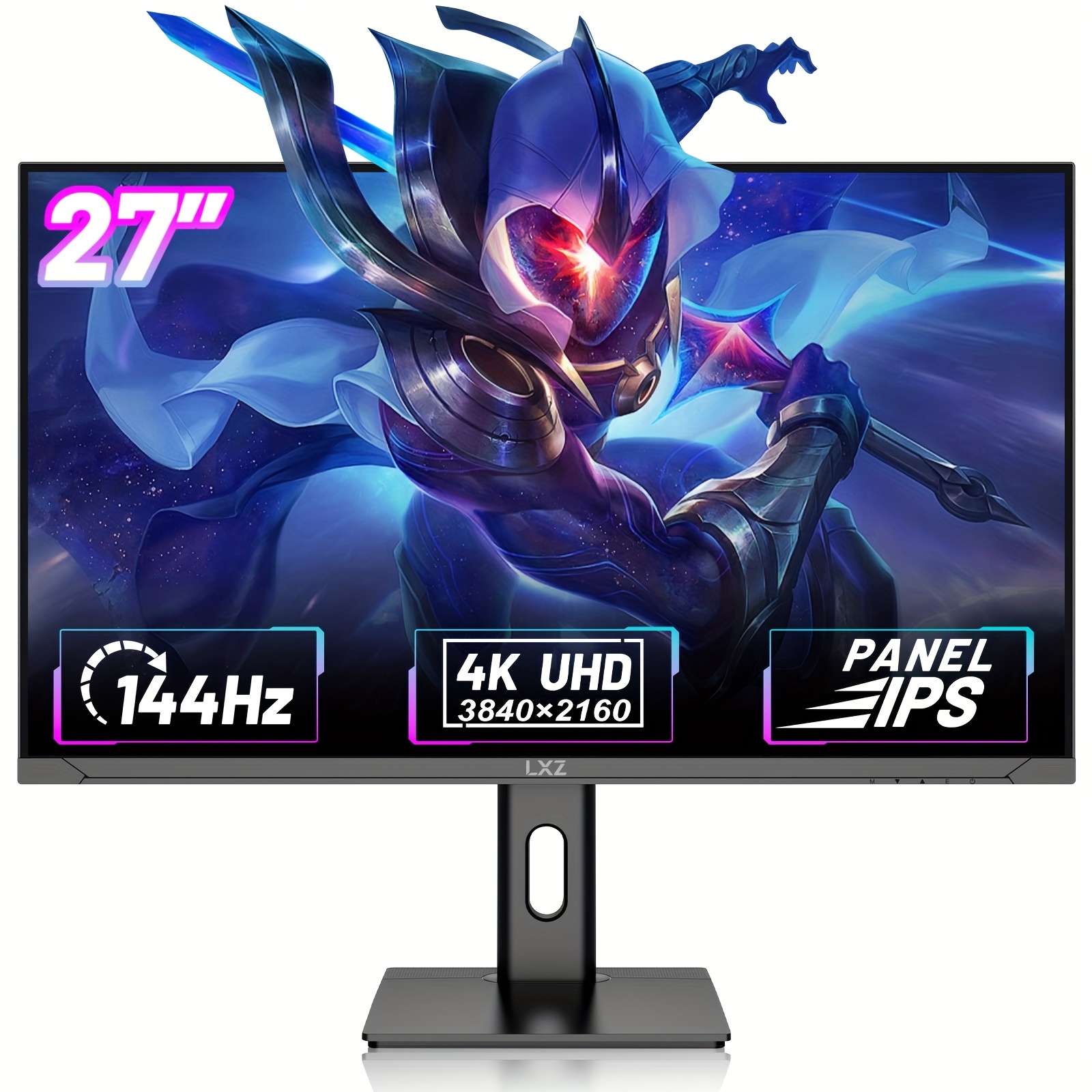 lxz 27 inch gaming monitor 144hz uhd 4k 3840x2160p pc screen Temu